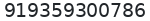 WhatsApp number